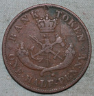 Bank Of Upper Canada 1852 One Half  Penny  bank Token  99    Tracked Shipping