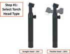 26 Series - 200 Amp - Air Cooled - Tig Torch - 1-piece Cable - Stud Connector