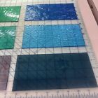  1253 Lot Of 8 Mix Pieces 8x4   stained Glass Sheet Ship Free Picsu Will Receive
