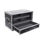 Prox 4 Space Ata Rack Road Case With 2 U Drawer For Wireless Systems
