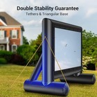 Pre-owned Amada 14 Ft Outdoor Inflatable Movie Screen  Projector Screen Ampj04