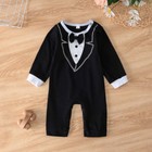 Newborn Infant Baby Boys Long Sleeve Romper Jumpsuit Bodysuit Clothes Outfits