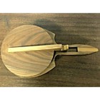 Ice Bucket Mcm Glass Solid American Walnut Handle Lid With Barware Accessories