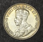 1917 Canada 25 Cents Silver Quarter  925 George V Canadian Coin Better Grade
