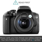 62mm Snap-on Center Pinch Lens Cap Cover For Canon Nikon Sony Pentax Olympus