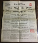 Ww1 Newspaper 11th November 1918    war Is Over - Armistice Signed At 5am    8 Sides