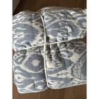 New Pottery Barn Ikat Jacquard Full Queen Comforter  Blue