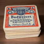 Budweiser Thick Paper Coasters X26 Vintage 1980 s Barely Used  3 Lots Available 