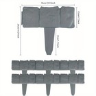 Diy Garden Edging Border lawn Fence Plastic Cobblestone Effect Edging Lawn