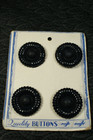 Bu4 - Lot Of 4 Antique Vintage Buttons  Plastic  Round  Quality Buttons On Card