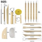 Augernis Pottery Sculpting Tools 32pcs Ceramic Clay Carving Tools Set For Beg   