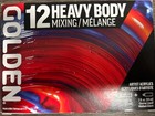 Golden 12 X 3 4oz  Heavy Body Mixing   artist Acrylics  Nib