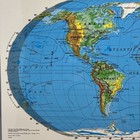 17  X 22  Rand Mcnally Markable Map Of World And Outline Two-sided Pre-owned
