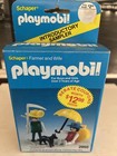 Rare Vintage 1983 Playmobil Figure Set Farmer And Wife W  Dog 2950 Nib New 