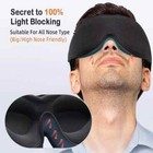 2 Pack 3d Eye Mask Sleeping Soft Padded Shade Cover Rest Relax Blindfold 