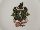C 1910 Limoges George Washington Family Armorial Coat Of Arms Crest Plate Dinner