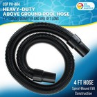 4 Foot Heavy-duty Above Ground Pool Hose  1 5  - Black Filter Connecting Hose