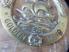 Vintage Golden Hind Horse Brass Bridle Medallion Made In England Free Shipping