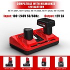 12v N12 Charger Replacement For Milwaukee M12 Battery Charger 48-59-2401