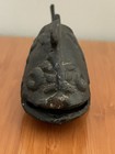 Antique Japanese Koi Fish Heavy Cast Iron Bell Heavy Black
