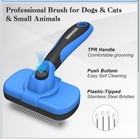 Swihauk Self Cleaning Slicker Brush For Dogs   Cats-skin Friendly Deshedding