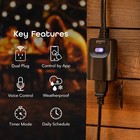 Geeni Indoor outdoor Smart Plug Weatherproof  1 Socket Wireless Remote Contro   