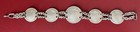 Vintage 5-coin Silver Bracelet Great Britain George Vi 3 Pence One Shilling 22g