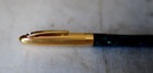 Pen Fountain Sheaffer Crest Lacquer Green Marble   Pl  Gold - Solid 18 K