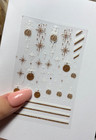 Gold Christmas Baubles   Nail Stickers  Self- Adhesive  Nail Art- Ls-j25