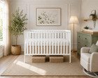 Dream On Me Synergy 5-in-1 Convertible Full Size Baby Crib  Greenguard Gold