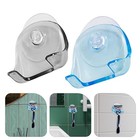  2pcs Wall Razor Holder Plastic Shaver Holder With Strong Suction Cup Razor Rack