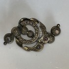 Antique Brooch Pin Jewelry 100  Years Old Brass C Clasp 13 4   x 1    Victorian