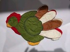 Pottery Barn Kids Thanksgiving Placemats Set Of 4  Turkey Shaped 10x 12    Fabric 