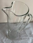 Mid Century Tall  48 Oz Glass Martini cocktail Pitcher Etched Wheat 14  Tall