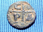 Byzantine  jesus Christ And Cross   Emperor Romanus Iv Follis - R1 Rare