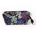 Vera Bradley Medium Zip Cosmetic Midnight Blues Make Up Bag Travel Nwt 10385-136