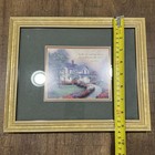 Vtg 90s Thomas Kinkade Home Is Where The Heart Is Framed Art Print Coa Biblical