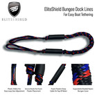 2 Pcs 6  Boat Jet Ski Kayak Pontoon Bungee Cords Dock Lines Mooring Rope Cord