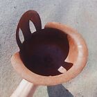 Ancient Roman Iron Military Helmet With Mask Attachement Super Rare