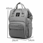 Lequeen Mummy Baby Diaper Bag Maternity Nappy Backpack 3 Insulated Bottle Pocket
