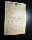 Rare Porcupine s Gazette Engraving Philadelphia Pa Pennsylvania 1798 Newspaper