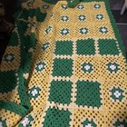 Granny Crochet Afghan Very Colorful Lap Blanket Throw Handmade 80   x60   