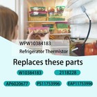 Wpw10384183 Refrigerator Thermistor - Replacement Parts Compatible With   