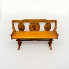 Vintage Gardner Maple Bicentennial Bench 1776 Liberty Bell Usa Wood