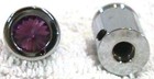 Cb Radio Knob Tune For Cobra Radio Purple Jewel Chrome Plated Up 21775-pair