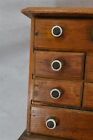 Antique Store Display Sewing Needle Cabinet 12 Drawers Advertising Crowley s 