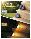 Led Solar Step Lights Waterproof Outdoor Stair Lights  Solar Deck Lights Outdoor