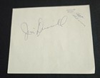 Jim Catfish Hunter Autograph Album Page W Walt Williams   Jim Driscoll Vintage