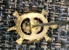 Rare Antique Victorian  Amethyst Color Rhinestone Turtle Shape Hatpin-8 