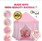 Pink Princess Castle Play Tent Kids Girls Playhouse For Indoor   Outdoor Game